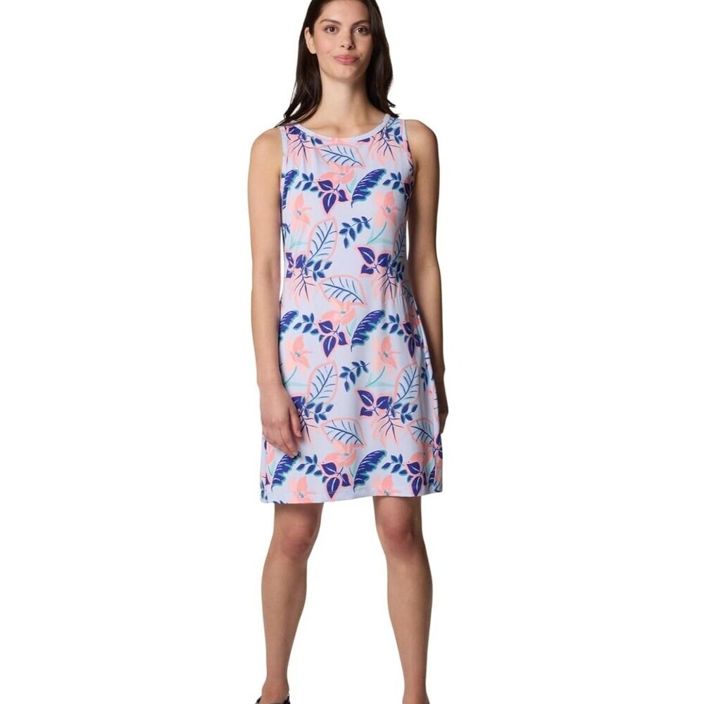 Columbia Sportswear Co Chill River sleeveless dress Size XL Snowdrift Pasteled - Picture 2 of 7
